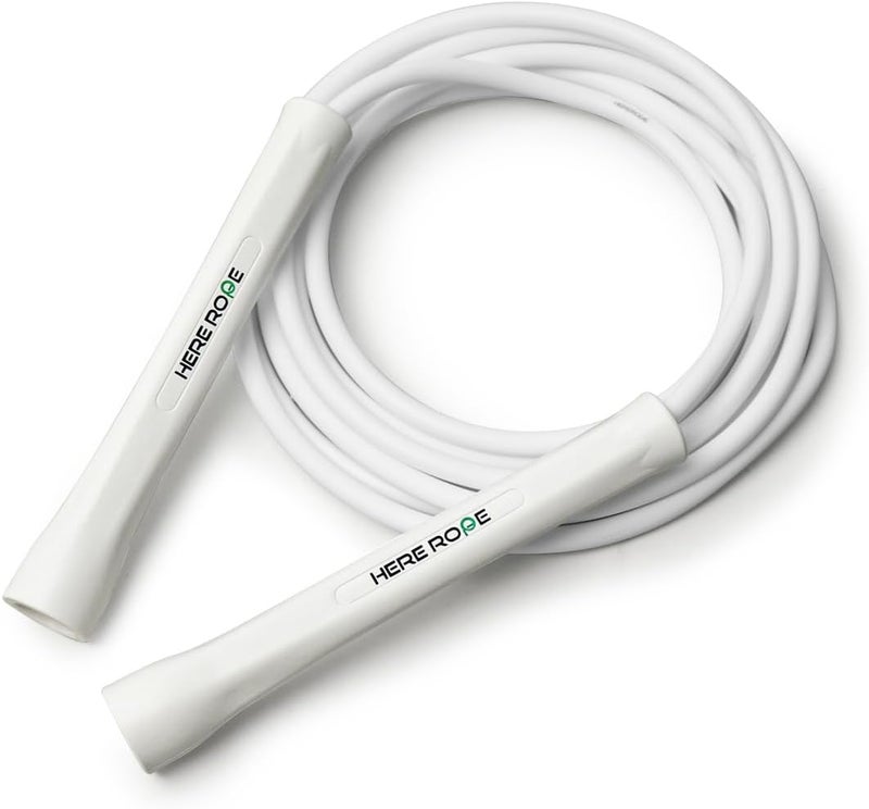 WILLGOO Hererope 6MM PVC Jump Rope for Men & Women Fitness, Speed, Tricks, Cardio Training, Boxing Jump Rope with Unbreakable Handles and Non-Kinking Skipping Rope, Adjustable Jumprope for Indoor Outdoor - Image 1